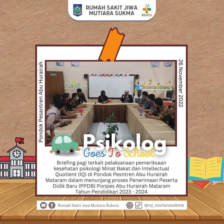 PSIKOLOG GO TO SCHOOL LAKSANAKAN PSIKOTES UNTUK PPDB TA 2023